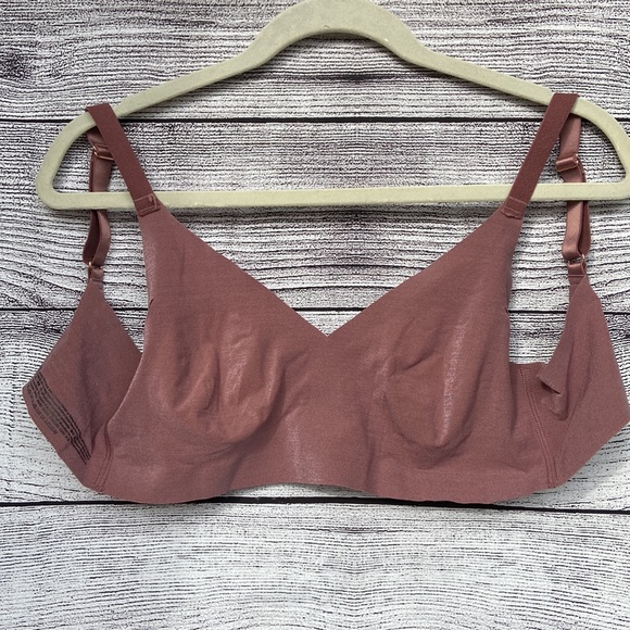 PINK Victoria’s Secret mauve pink seamless unlined bralette size large - Picture 6 of 11